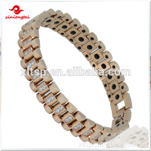 Best quality zircone bracelet germanium titanium bracelet for men